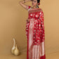 Sinduri Red Rupa Zari Katan Banarasi Silk Saree