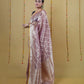 Metallic Purple Tissue Banarasi Silk Saree