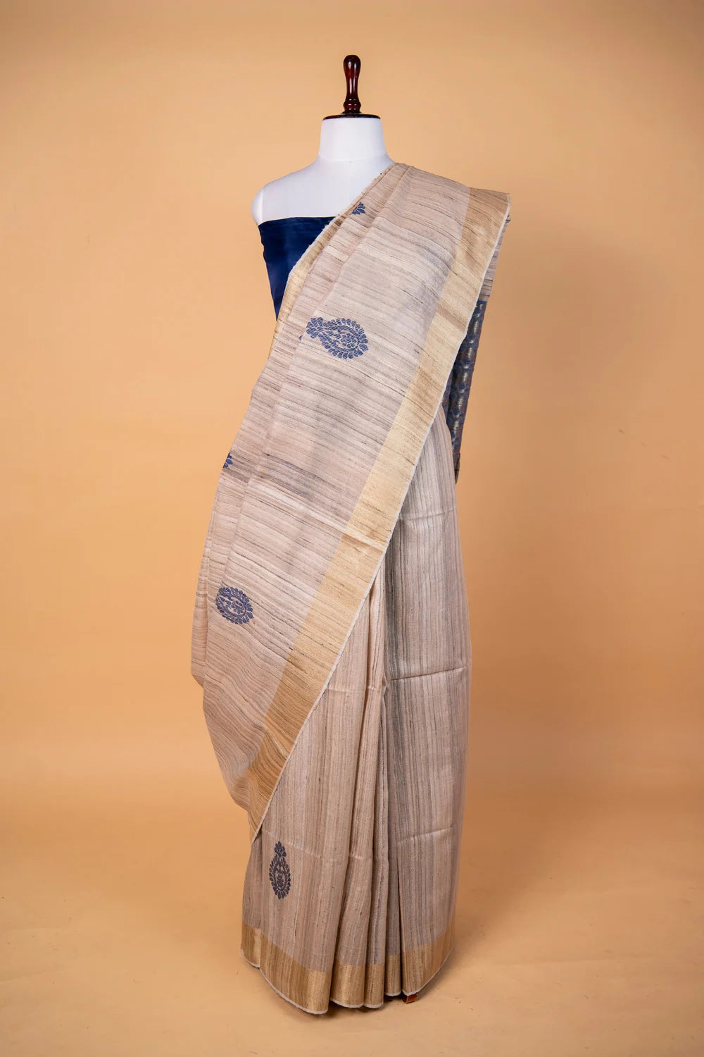 Tussar Resham Buta Raw Silk Saree