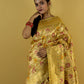 Beige Multi Resham Weaving Tissue katan Banarasi Silk Saree