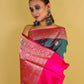 Bottle Green Rani Kadhua Katan Banarasi Silk Saree