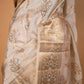 Cream Meenedar Chiniya Silk Saree