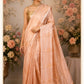 Beige Handloom Tissue Silk Saree