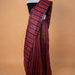 Multi Color Striped Pure Linen Saree