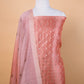 Peach Sona Rupa Weaving Puna Silk Suit