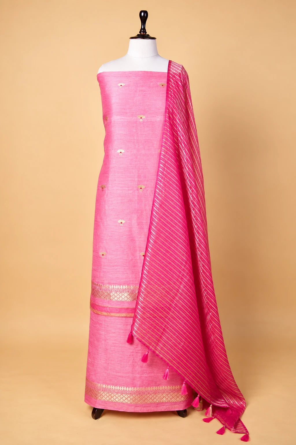 Peachy Pink Linen Suit Set