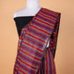 Multi Color Striped Pure Linen Saree
