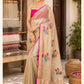 Mehndi Green Handwoven Tissue Net Saree
