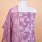 Lavender Applique Organza Suit