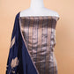 Royal Blue Applique Puna Silk Suit