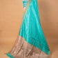Sea Green Handloom Raw Silk Saree