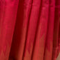 Hot Pink Temple Border Raw Silk Saree