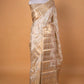 Cream Meenedar Chiniya Silk Saree