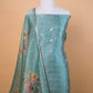 Sea Green Sona Rupa Weaving Puna Silk Suit
