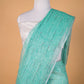 Sea Green Pure Linen Saree