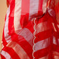 Red Sona Rupa Cocktail Saree