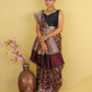 Brown Floral HandWoven Katan Banarasi Silk Saree