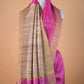 Baby Pink Handloom Raw Silk Saree