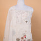 Cream Digital Print Cotton Jamdani Suit