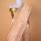 Beige Handloom Tissue Silk Saree