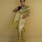 Metallic Green Tissue Banarasi Silk Saree