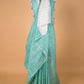 Sea Green Pure Linen Saree