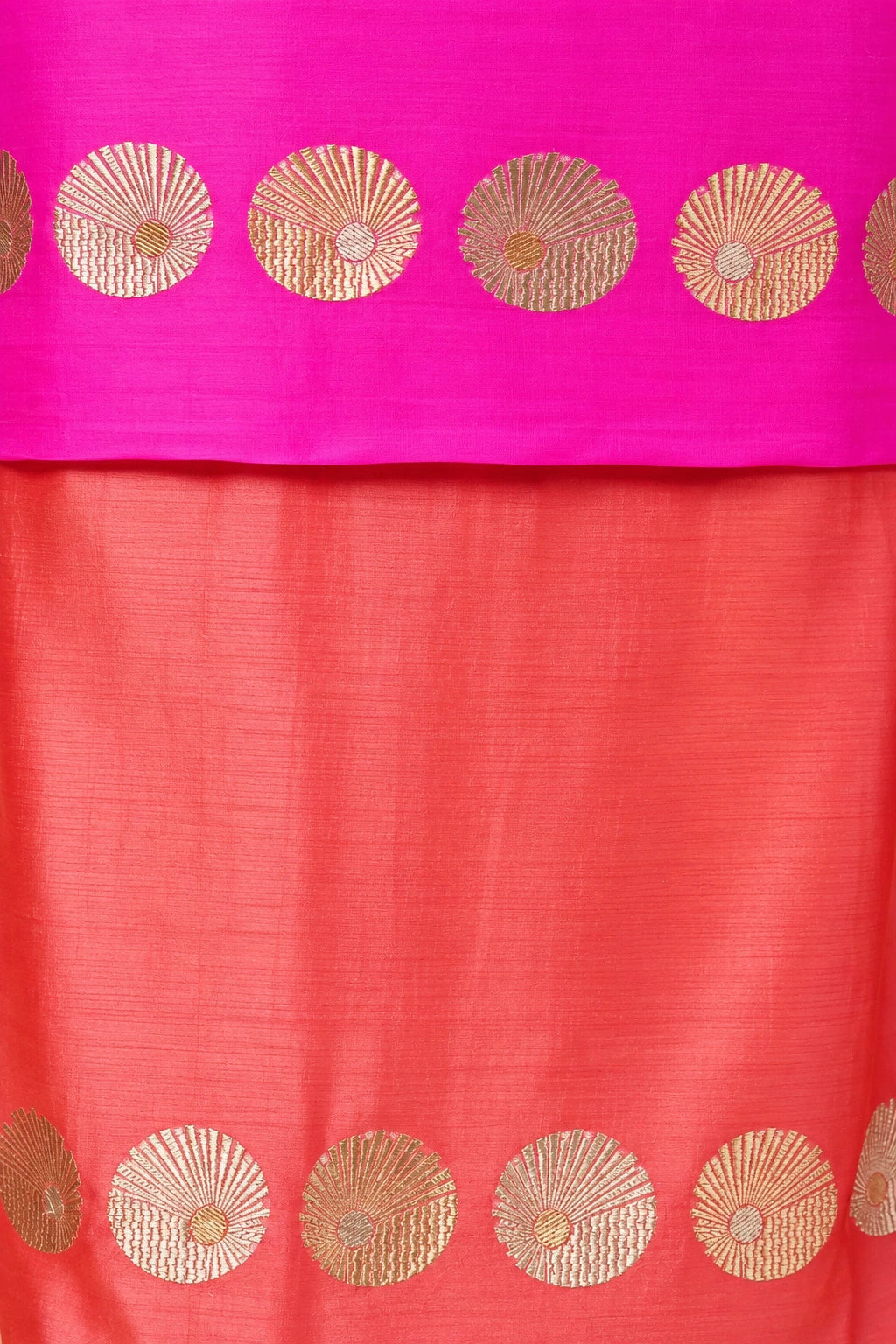 Peach and Pink Shaded Organza Suit