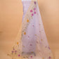 Light Lavender Embroidered Kota Check Suit