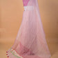Peach  Pure Linen Saree