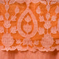 Peach Cut Work Matka Linen Suit