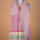 Peach  Pure Linen Saree